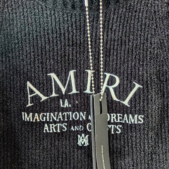 Amiri Logo Ribbed-knit Cotton-blend Minidress - Picture 3 of 5